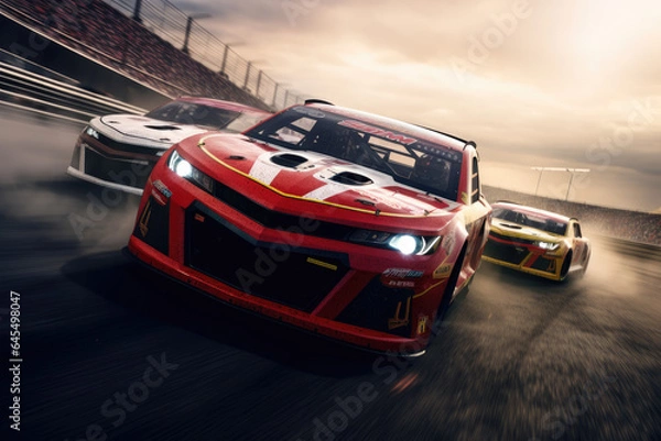Obraz NASCAR Cars in Motion