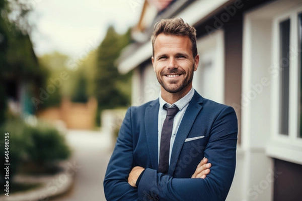 Obraz Portrait of real estate agent