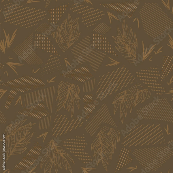 Fototapeta Savanna Dreams, Abstract pattern in warm earthy tones and hints of golden sunlight