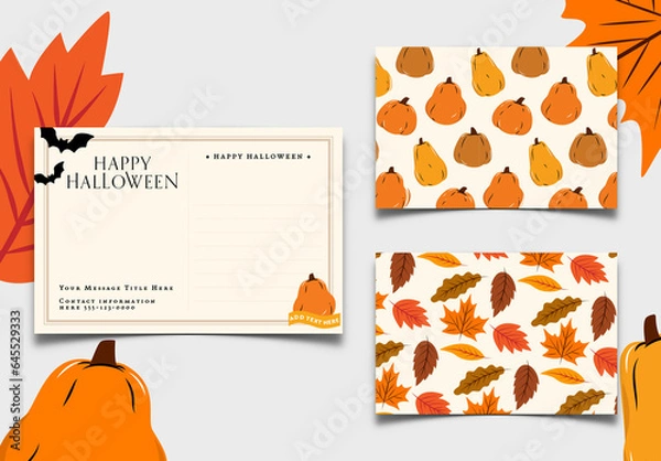 Obraz Fall Halloween Postcards