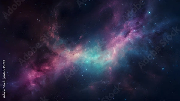 Obraz 星雲銀河の背景 No.070  The Background of the Nebula Galaxy Generative AI