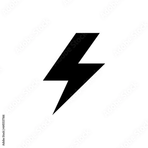 Fototapeta lightning bolt icon vector design templates