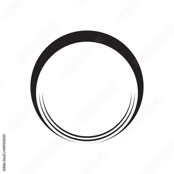 Fototapeta circle frame with line style