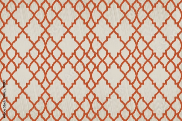 Obraz Ikat Pattern, Geometric ethnic pattern design for background or wallpaper, seamless pattern.