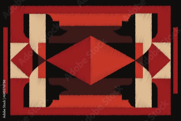 Obraz Ikat Pattern, Geometric ethnic pattern design for background or wallpaper