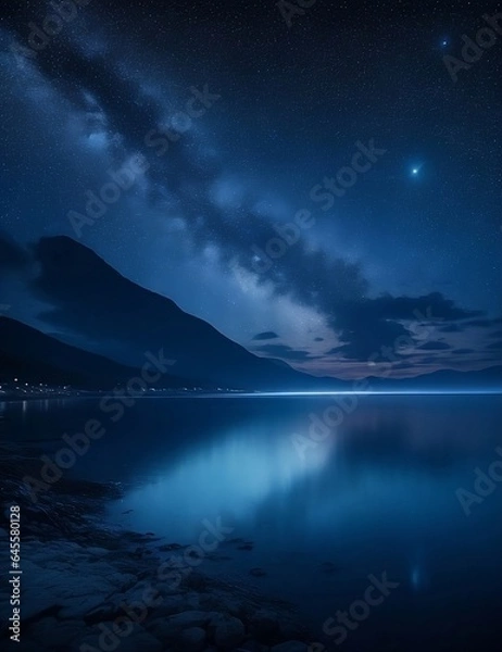 Obraz clouds over the sea. Generative ai