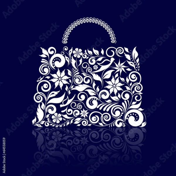 Obraz Bag shape with ornament