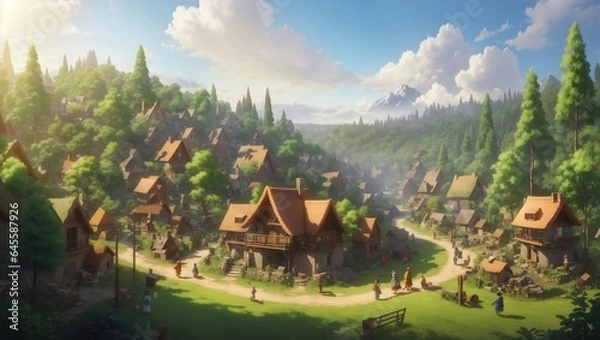 Obraz house in the mountains.