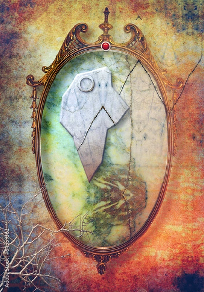 Fototapeta Magic Mirror in the dark