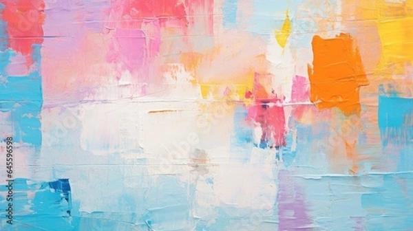 Fototapeta Modern abstract textured painting art pattern.