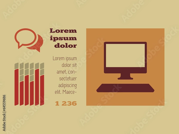 Fototapeta Technology Infographic Elements.