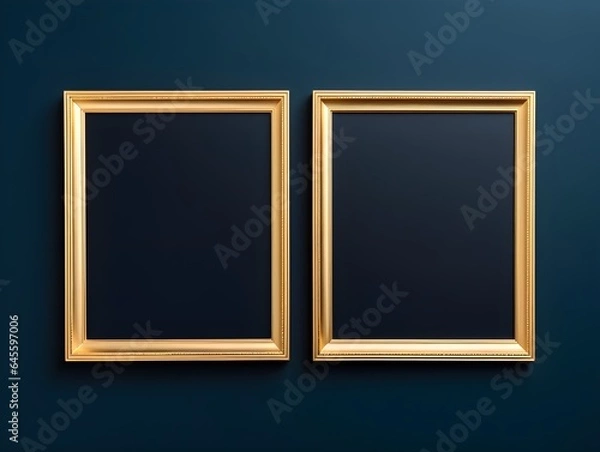 Fototapeta Goldene Umrandung: Ein Hauch von Luxus für Kunstwerke