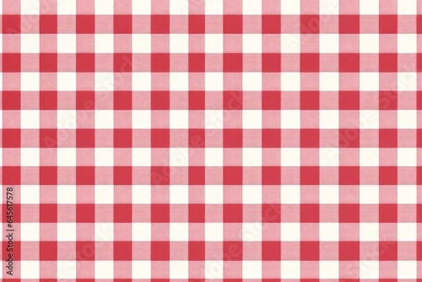 Fototapeta red gingham seamless pattern background 