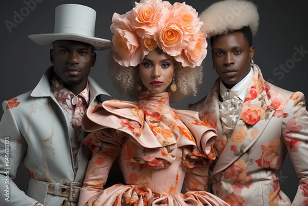 Obraz his fashion design challenges traditional gender norms. The design is bold and unconventional, and it is a statement piece that celebrates individuality and self-expression.