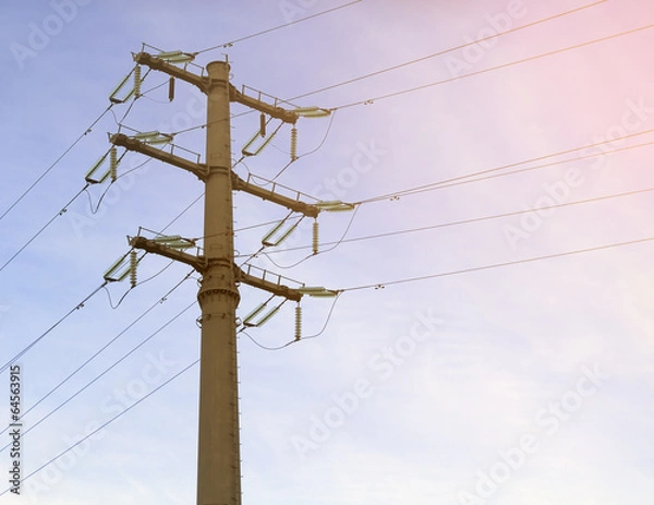 Fototapeta high-voltage lines