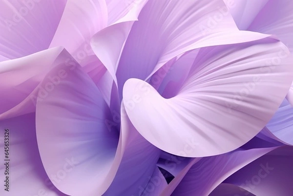 Obraz 3D abstract background composed of iris flower petals, purple wallpaper, iris flower wallpaper