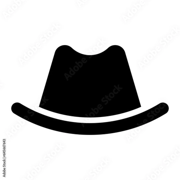 Fototapeta hat glyph 