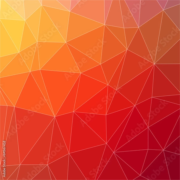 Fototapeta Abstract triangle geometric square colorful vector background