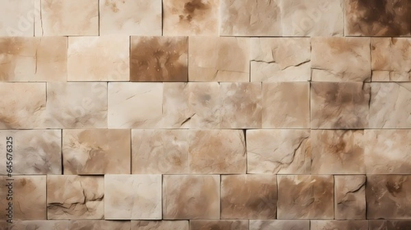 Fototapeta a wall with many squares of marble. suitable for use in interior design, architecture, or any project that requires a luxurious and elegant aesthetic.