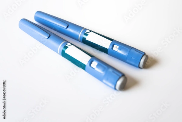 Obraz Ozempic Insulin injection pen or insulin cartridge pen for diabetics.