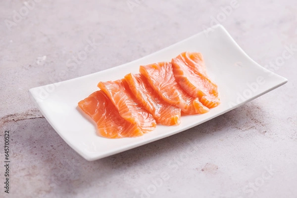 Fototapeta slice of salmon