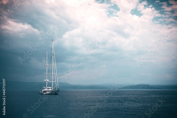 Obraz yacht in the sea
