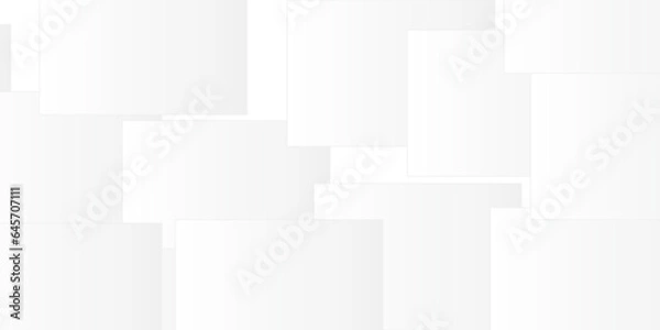 Fototapeta Background with squares. Abstract seamless modern white and gray color technology concept geometric line vector background. white triangle shapes layered in modern abstract pattern design. 