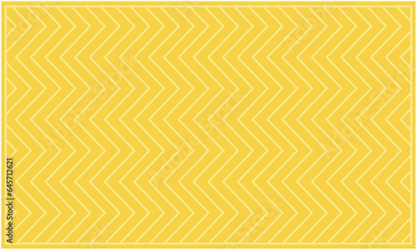 Obraz Yellow zig zag wavy chevron pattern background vector on a light background
