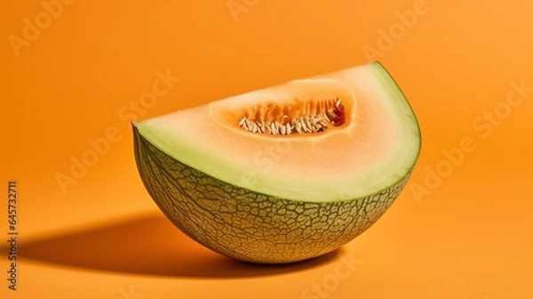 Fototapeta A photograph of food placed on solid white color background