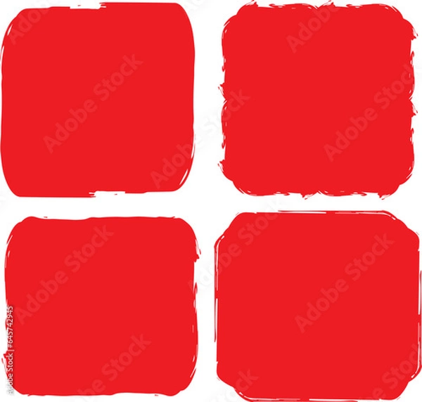 Fototapeta Label brush box vector.