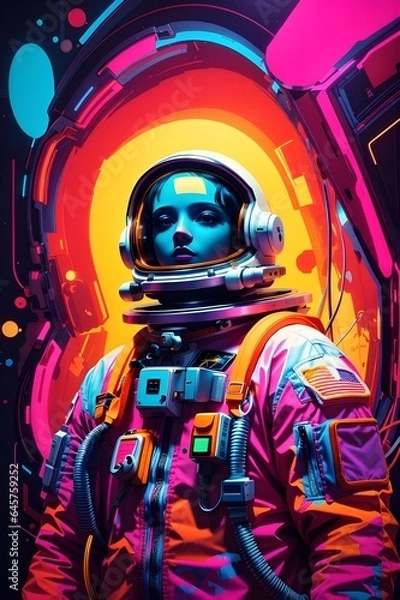 Fototapeta Astronauta colorido