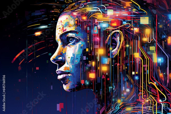 Obraz Experience the transformation from obscurity to global recognition, as this artwork captures the profound influence of memes on modern digital culture. 