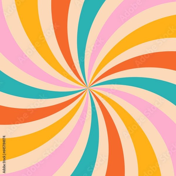 Fototapeta retro graphic print groovy background