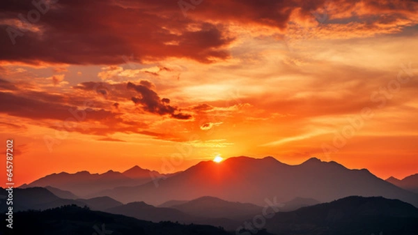 Obraz Dusky Fiery Sunset