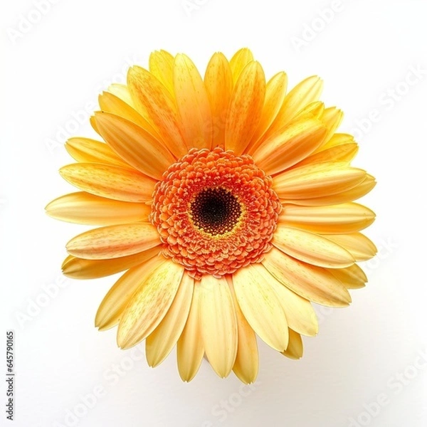 Fototapeta Daisy gerbera white background 