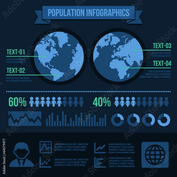 Obraz Demographic Infographic