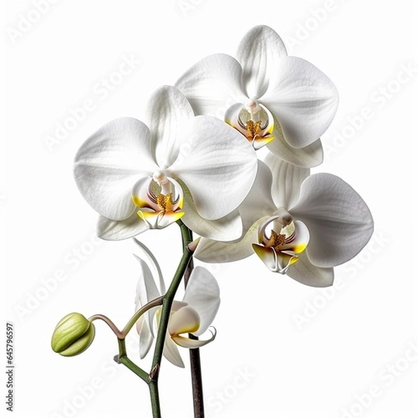 Obraz Orchid white background 