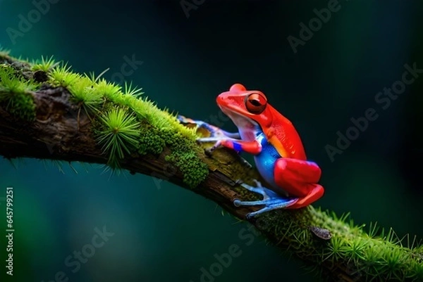 Obraz Poison frog on a tree branch