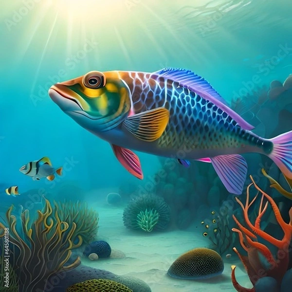 Obraz fish in aquarium