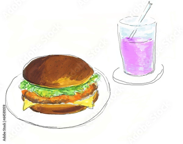 Obraz ハンバーガー