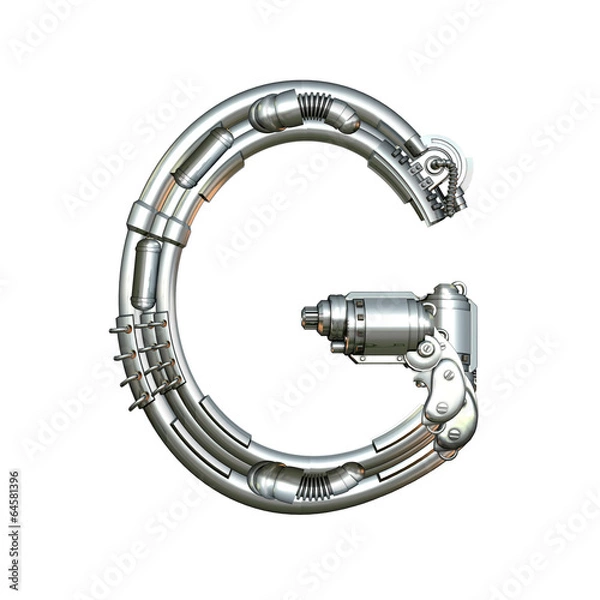 Obraz Alphabet technically, Letter G