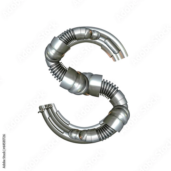 Obraz Alphabet technically, Letter S