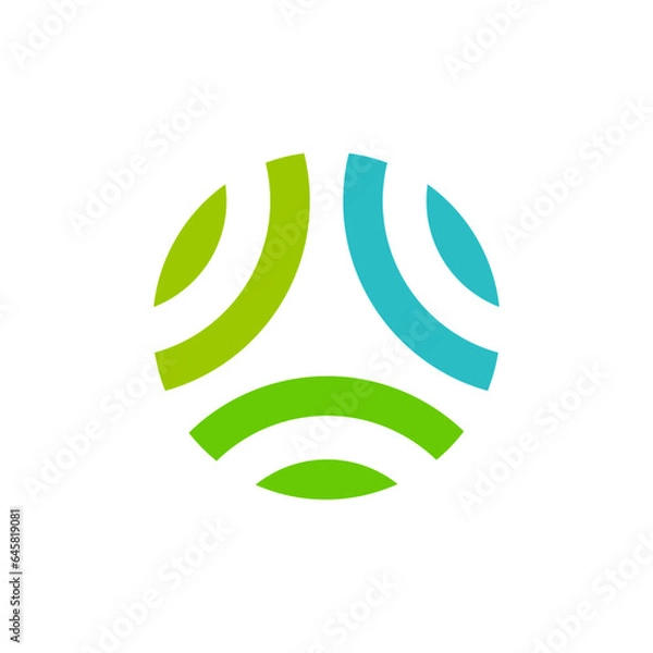 Obraz leaf abstract vector logo
