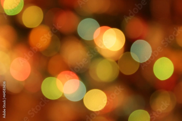 Fototapeta Festive multicolored background with bokeh effect