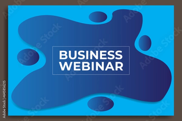 Fototapeta Business webinar template. Great for backgrounds, internet marketing, flyers, banners, internet advertising etc. Editable