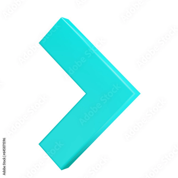 Obraz 3d blue arrow premium icon