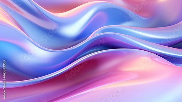 Fototapeta Colorful geometric abstract background composed of fluid shapes