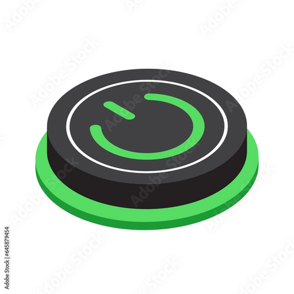 Obraz Green technology element isometric icon.