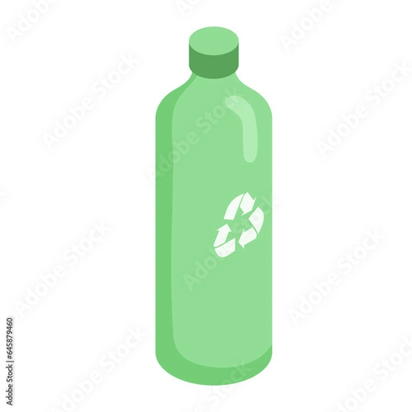 Obraz Green technology element isometric icon.