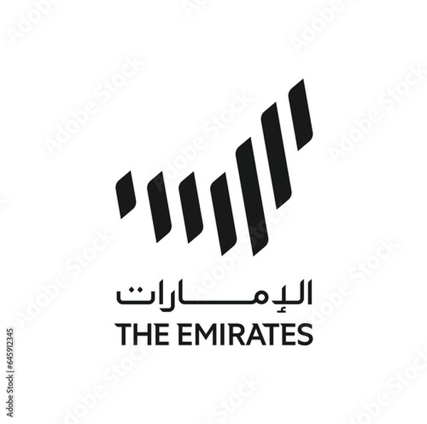 Fototapeta The Emirates logo vector.